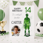 Large A4 Personalised Football Birthday Card - 4 Colour Options