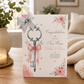 Large A4 Personalised New Home Card – Floral Key Design