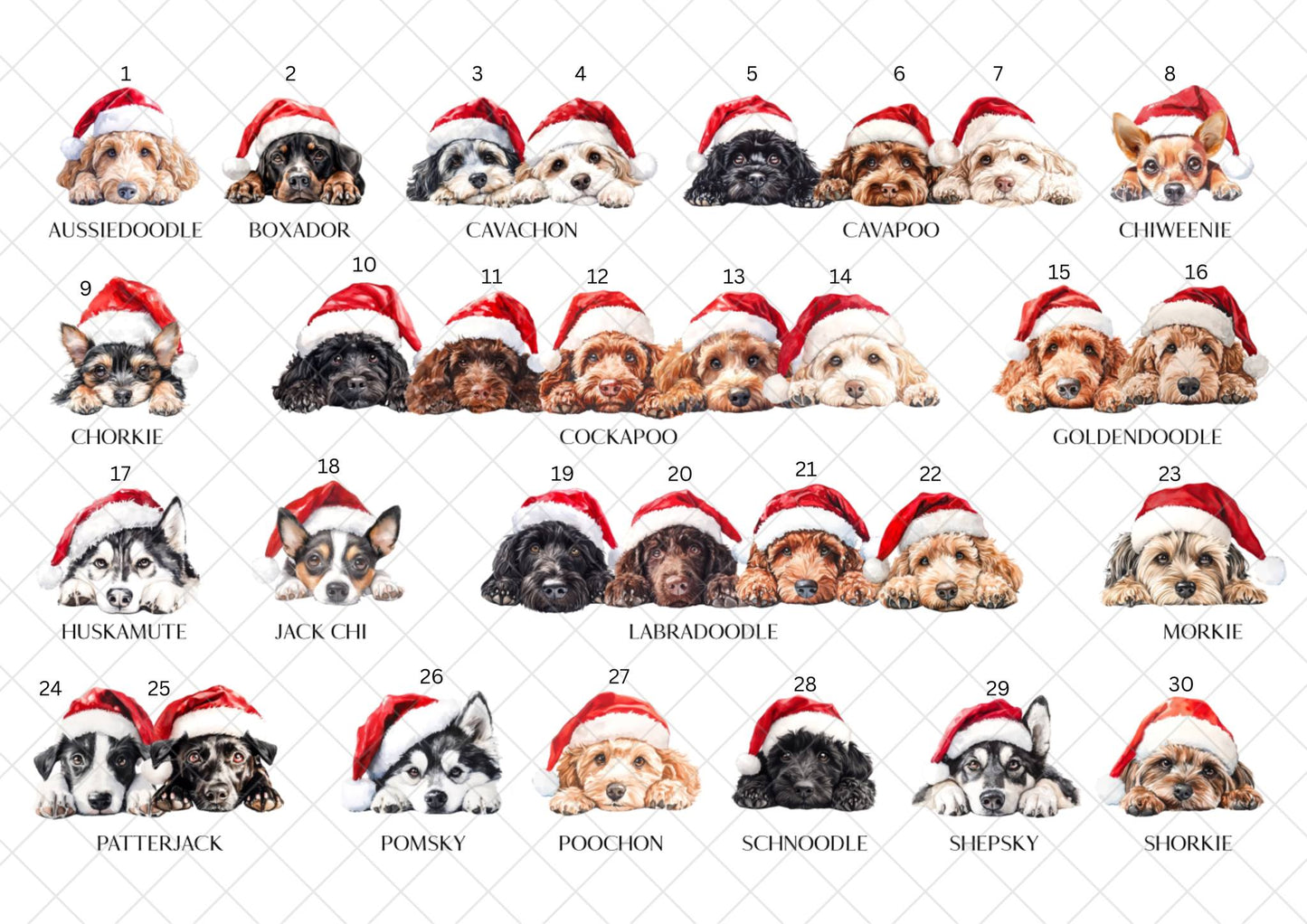 Personalised Christmas Dog Kennel Hanging Ornament – Choose Your Breed
