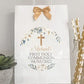 Personalised First Holy Communion Party Favour Gift Bag Gold Floral Cross