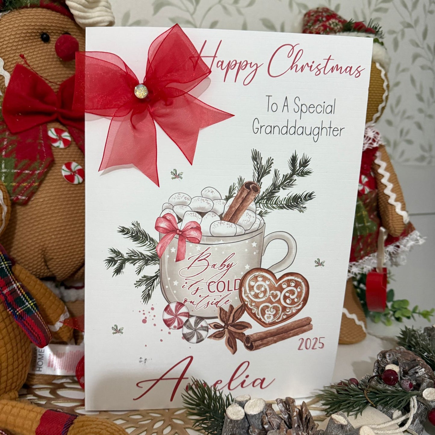 Large A4 Personalised Christmas Card