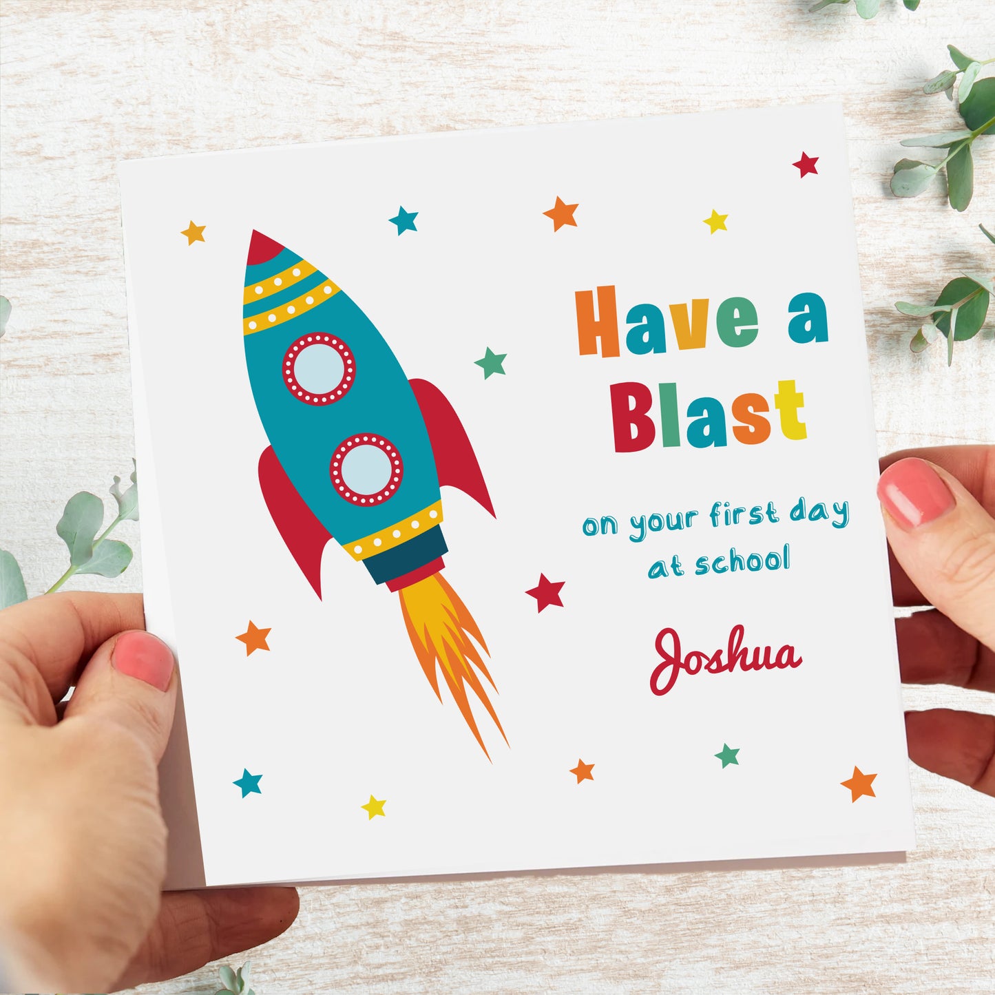 Personalised Good Luck First Day In School Card Have A Blast