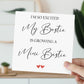 Pregnancy Congratulations, Bestie Growing Mini Bestie,  New Parents Card, Mummy to be Card, Baby Shower Card, Expecting a Baby Card, Baby News Card
