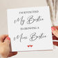 Pregnancy Congratulations, Bestie Growing Mini Bestie,  New Parents Card, Mummy to be Card, Baby Shower Card, Expecting a Baby Card, Baby News Card