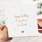 Birthday Card Gold and Black Polka Dot To My Forever Ever Friend