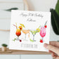 Personalised Birthday Card Cocktails