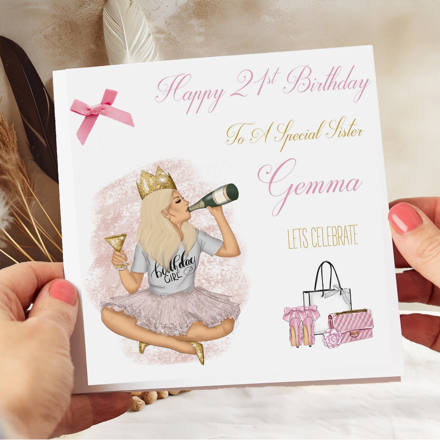 Personalised Birthday Card Birthday Girl