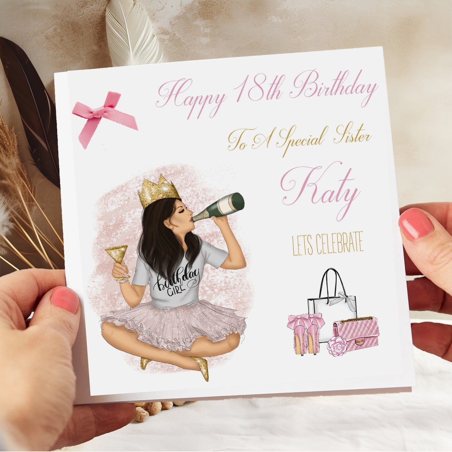 Personalised Birthday Card Birthday Girl