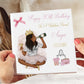Large A4 Personalised Birthday Card Birthday Girl