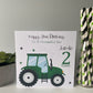 Birthday Wrapping Paper Green Tractor