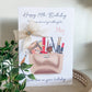 Personalised Birthday Card Makeup Bag