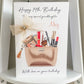 Personalised Birthday Card Makeup Bag