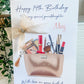 Personalised Birthday Card Makeup Bag