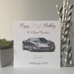 Silver Sports Car Wrapping Paper