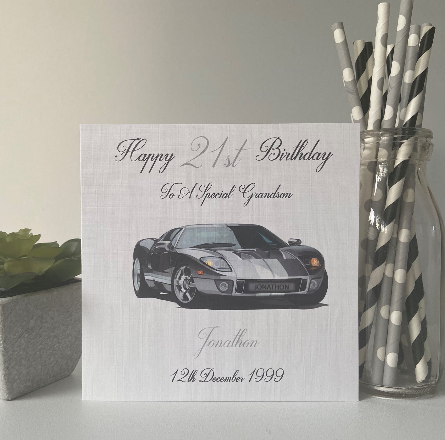 Silver Sports Car Wrapping Paper
