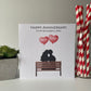 Personalised Happy Anniversary Card