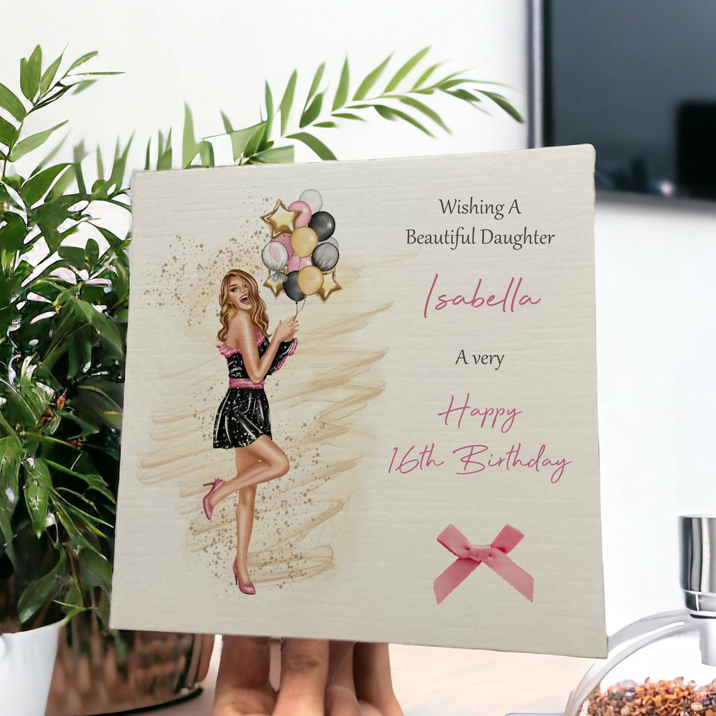 Personalised Female Girl Birthday Card Party Girl