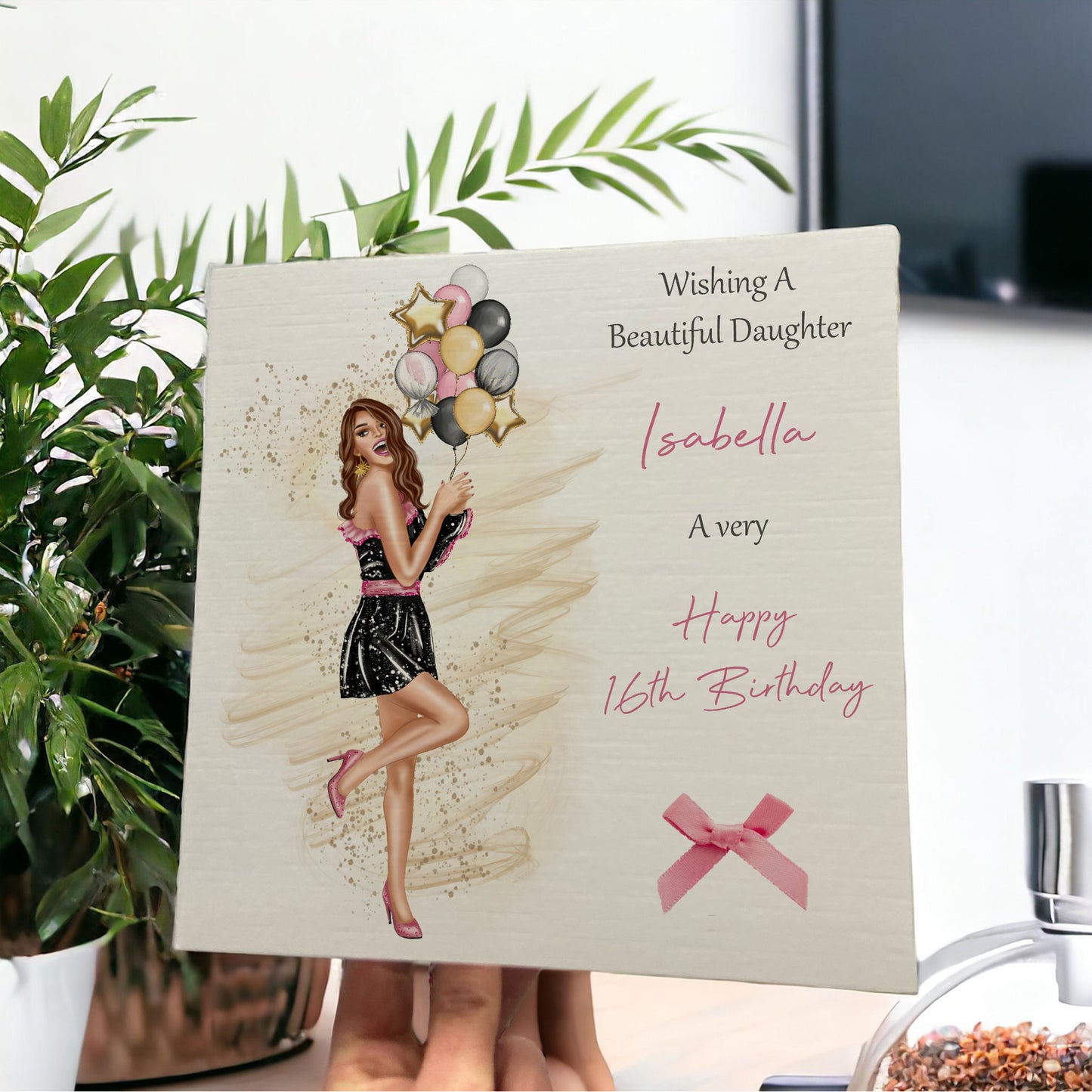 Personalised Female Girl Birthday Card Party Girl
