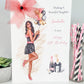 Personalised Female Girls Birthday Card Party Girl 16th 18th 21st 30th 40th 50th Daughter Girlfriend Sister Wife Cousin Granddaughter