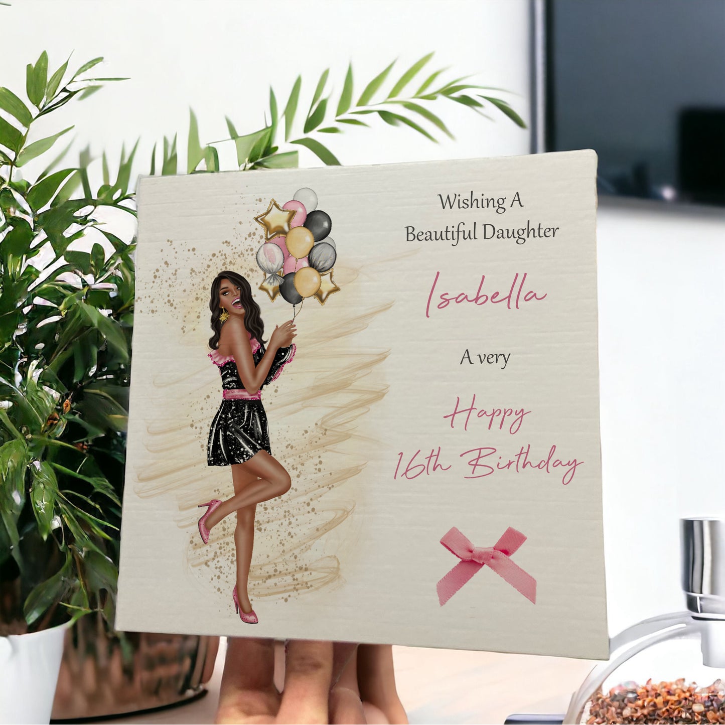 Personalised Female Girl Birthday Card Party Girl