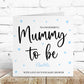 Personalised Baby Shower Gift Bag Blue Love Heart