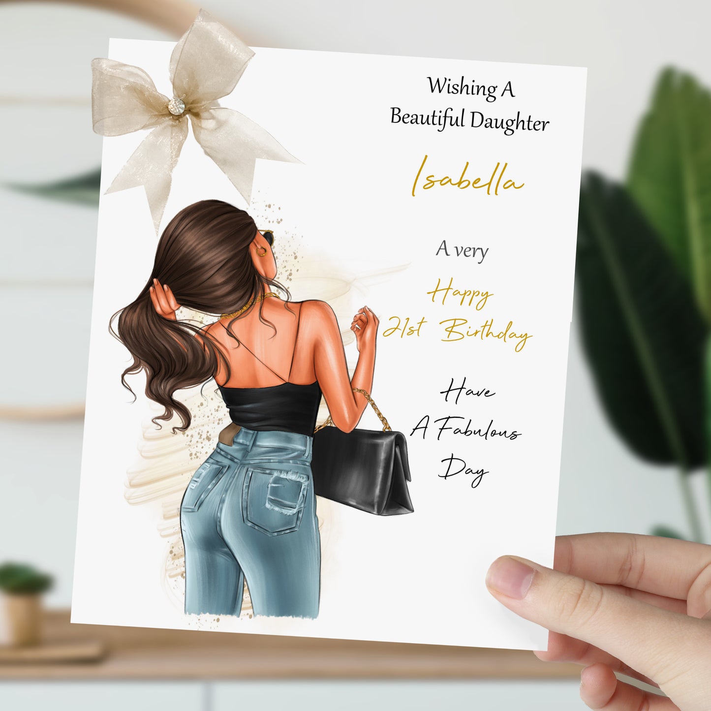 Personalised Female Girl Birthday Card