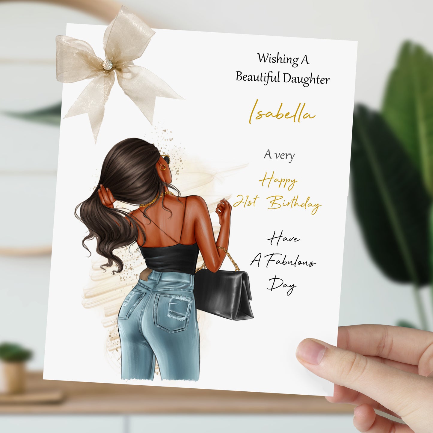 Personalised Female Girl Birthday Card