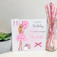 Personalised Birthday Party Banner Girl Pink Dress