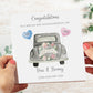 Personalised Congratulations on your Wedding Day Card Vintage Car