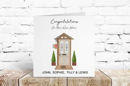 Personalised Congratulations on Your New Home Card