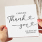 Personalised Wedding Thank You For Being My Bridesmaid Card