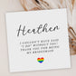 Personalised Wedding Thank You For Being My Bridesmaid Card LGBTQ