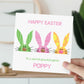 Personalised Easter Card Easter Bunny