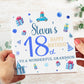 Blue Party Theme Birthday Card