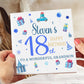Blue Party Theme Birthday Card