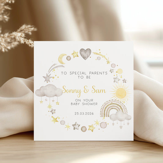 Personalised Baby Shower Card