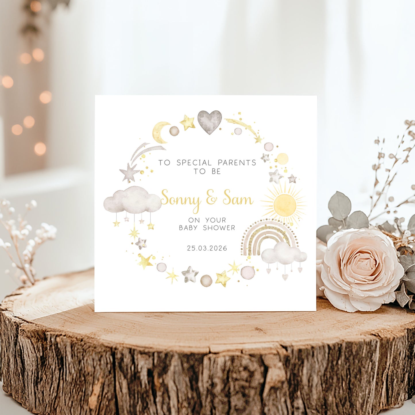 Personalised Baby Shower Card