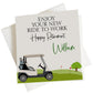 Personalised Congratulations on Your Retirement Card Golf Cart