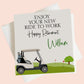 Personalised Congratulations on Your Retirement Card Golf Cart
