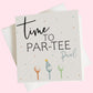 Personalised Birthday Card Golf Time To Part-Tee