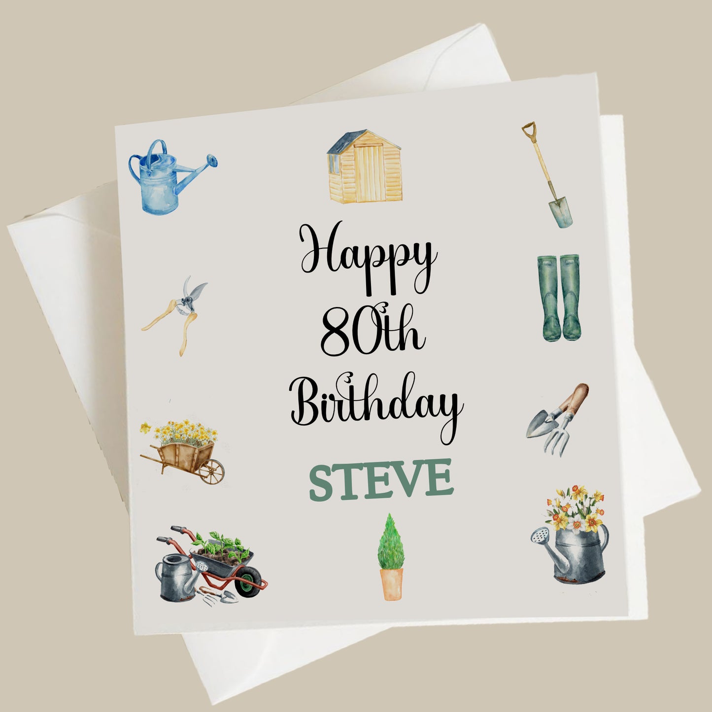 Personalised Birthday Card For Gardening Lover
