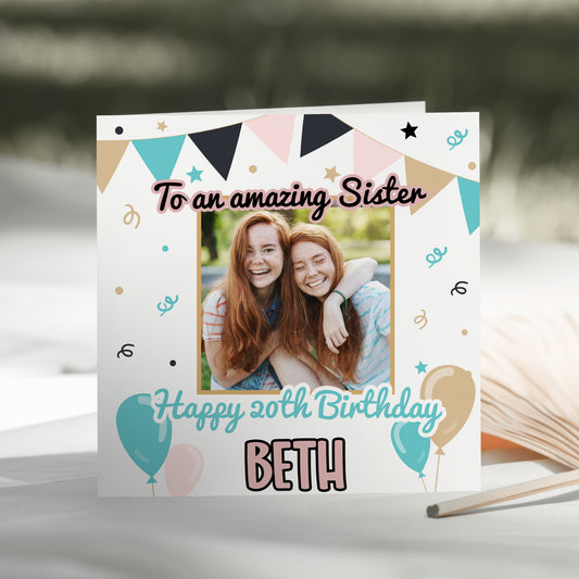 Personalised Photo Birthday Card