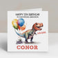 Personalised Dinosaur Birthday Card