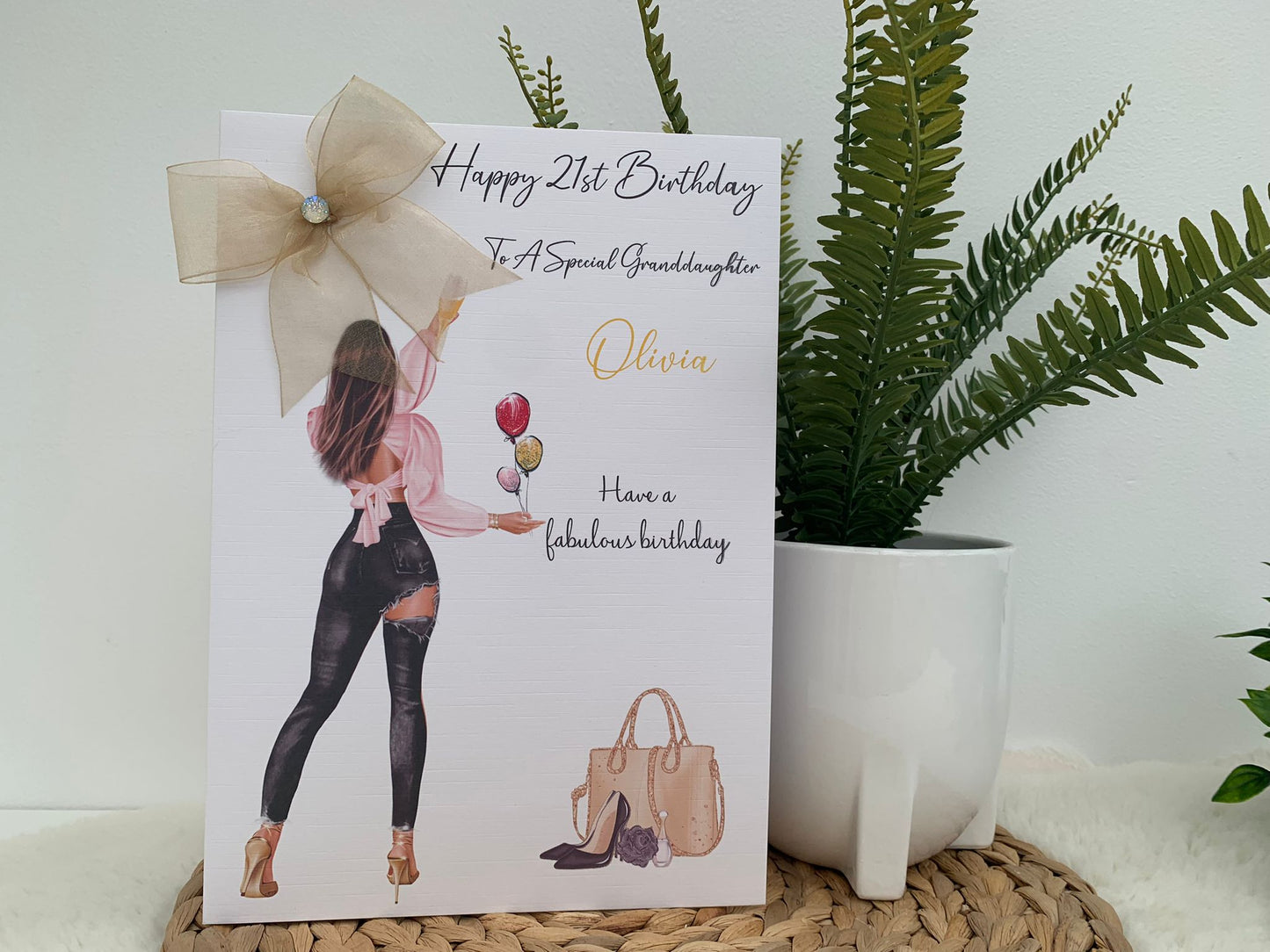 Personalised Birthday Party Banner Girl Black Jeans
