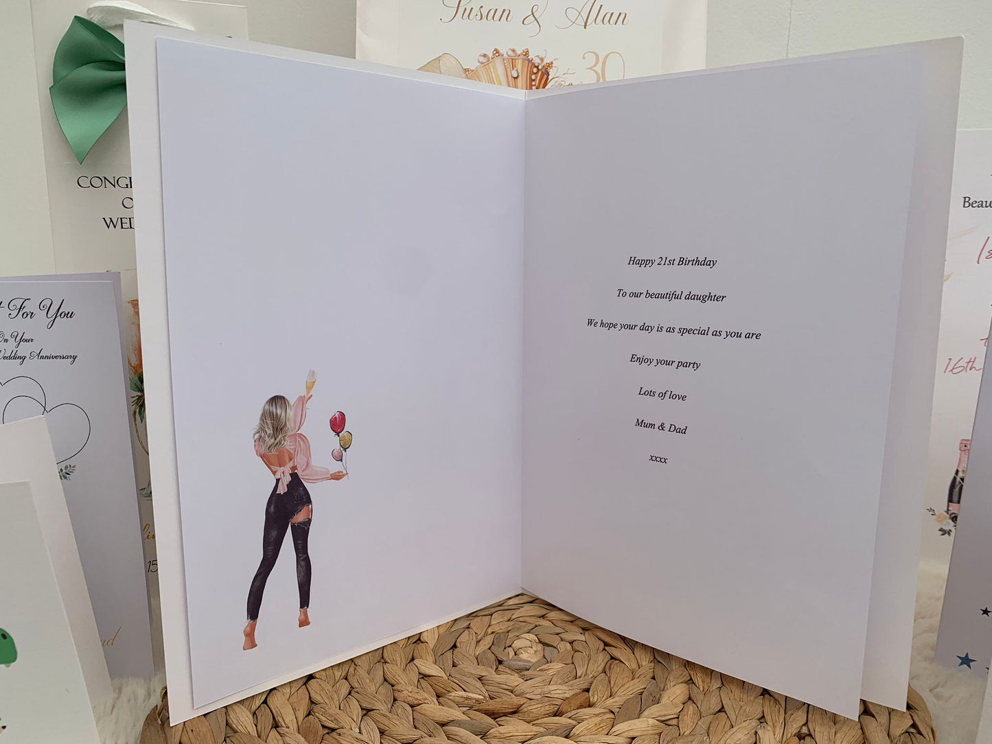 Personalised Birthday Party Banner Girl Black Jeans