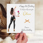 Personalised Birthday Party Banner Girl Black Jeans