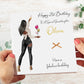 Personalised Birthday Gift Wrap Party Girl Black Jeans