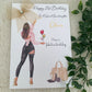 Personalised Birthday Party Banner Girl Black Jeans