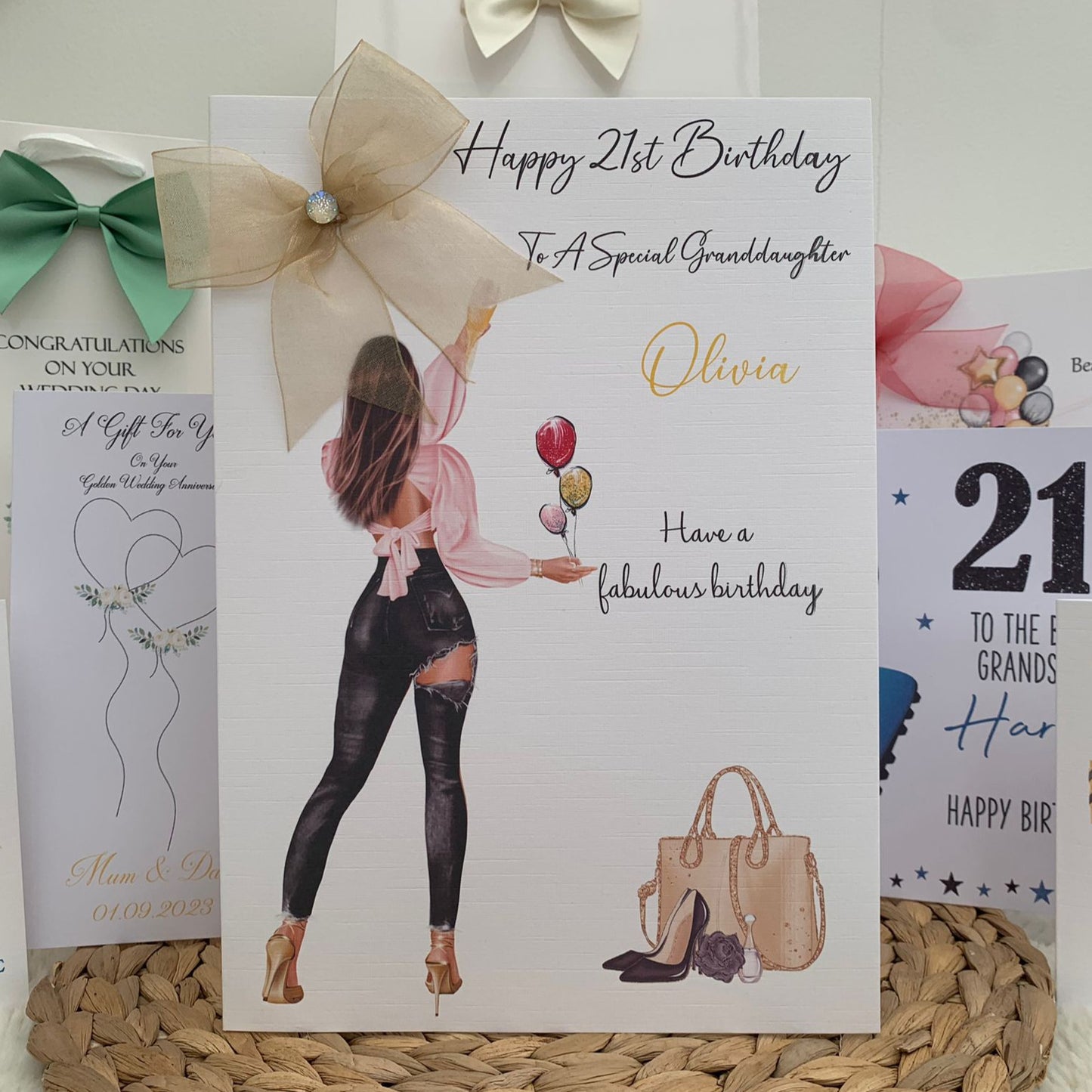 Personalised Birthday Gift Wrap Party Girl Black Jeans