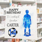 Watercolour Boys Football Birthday Card